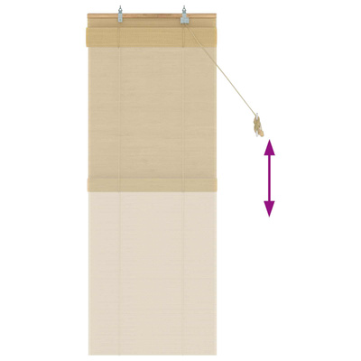 Roleta naturalny 50 x 160 cm Bambus