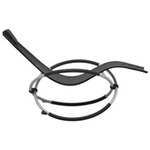 vidaXL Leżak dla dzieci, stalowy, czarny