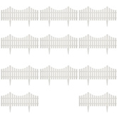 Obrzeże ogrodowe, 17 szt., 10 m, białe