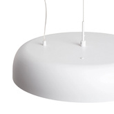 Lampa Wisząca Okrągła Biała 20W ?40cm Abruzzo Portafortuna