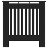 Osłona na kaloryfer, MDF, czarna, 78 cm