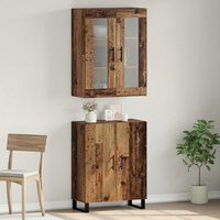 Highboard 2 szt. Stare drewno 69,5 x 34 x 180 cm