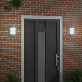 Zewnętrzna lampa ścienna 2 pcs Srebrny 23.5 x 9 x 26 cm