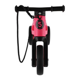FWRider Super Sport 516491  Kolor: Pink / Różowy z różowymi felgami Rowerek biegowy Jeździk 2w1 Ciche koła + Pasek do noszenia dla Rodzica