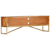 vidaXL Szafka pod TV, 140x30x45 cm, lite drewno sheesham model standard