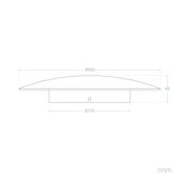 Kinkiet LED 18W Złoty Abruzzo Greta 2800-3200K