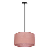 Lampa wisząca z abażurem Shanti wrzosowa do salonu i sypialni