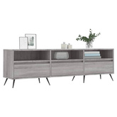 vidaXL Szafka pod TV, szary dąb sonoma, 150x30x44,5 cm