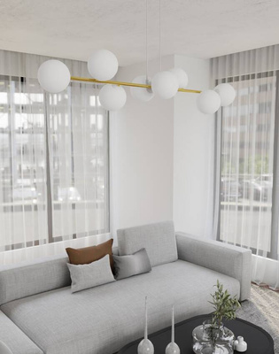 Lampa wisząca GRAVITY 8  WH GOLD