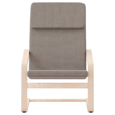 vidaXL Fotel wypoczynkowy, kolor taupe, obity tkaniną model standard