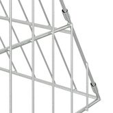 Klatka dla kur srebrny 110 x 100 x 85 cm Stal ocynkowana