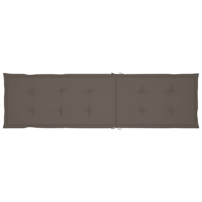 vidaXL Leżak tarasowy z podnóżkiem i poduszką, lite drewno akacjowe