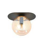 Lampa sufitowa  PLAZA 1 BLACK/MIODOWY