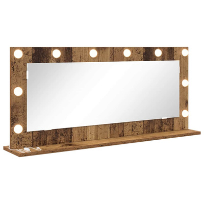 Lustro toaletowe Prostokątny Stare drewno 100 x 45 x 18 cm