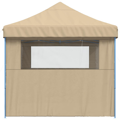 Namiot Imprezowy Beżowy 279 x 410 x 315 cm Materiał Oxford