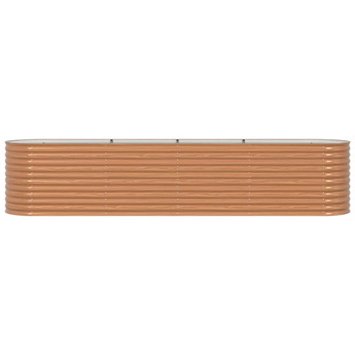 Podniesiony grządka Brązowy 400 x 80 x 81 cm Stal