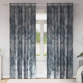 Zasłony z weluru 2 pcs Srebrnoszary 260 x 140 cm Aksamit