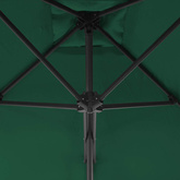 Parasol ogrodowy na słupku stalowym, 250 x 250 cm, zielony