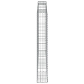 Kosze gabionowe, 2 szt, 300x30x200/220 cm, galwanizowane żelazo