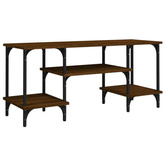 vidaXL Szafka pod TV, brązowy dąb, 102x35x45,5 cm