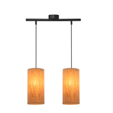 Lampa wisząca z abażurami Aragona korkowe podwójna nad stół