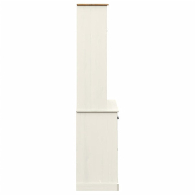Kredens VIGO, biały, 78x40x175 cm, lite drewno sosnowe