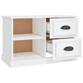 vidaXL Szafka pod TV, biała na wysoki połysk, 73x35,5x47,5 cm