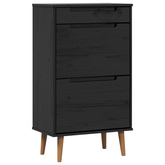 Szafka na buty MOLDE 59,5 x 35 x 103 cm Lite drewno sosnowe