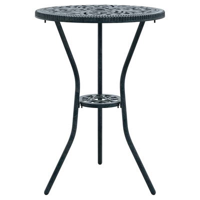 Zestaw Bistro Ogrodowego 3 szt. Zielony Aluminium