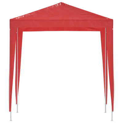 Namiot Imprezowy 200 x 200 x 240 cm czerwony PE i stal