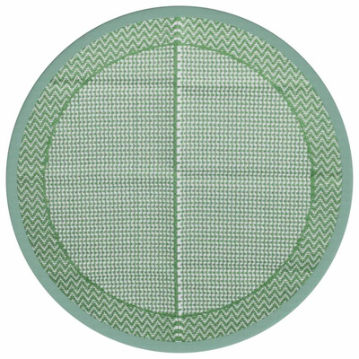 vidaXL Dywan na zewnątrz, zielony, ?120 cm, PP