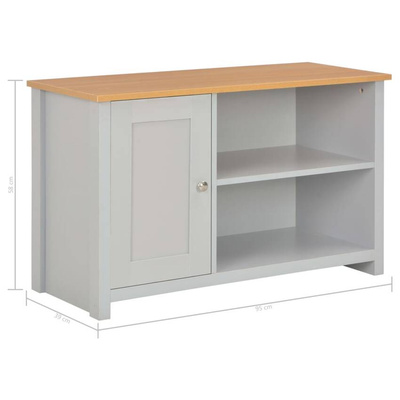 vidaXL Szafka pod TV, szara, 95 x 39 x 58 cm