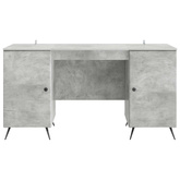 Biurko Betonowy szary 142,5 x 50 x 75 cm Drewno inżynieryjne