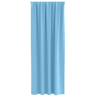 Firany blackout z kółkami 2 pcs Jasnoniebieski 260 x 140 cm