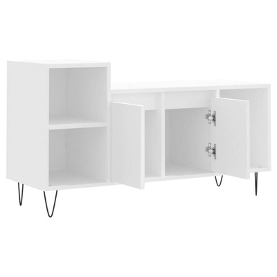 vidaXL Szafka pod TV, biała, 100x35x55 cm, materiał drewnopochodny