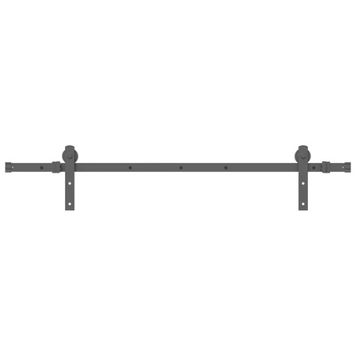 System do montażu drzwi przesuwnych, 152 cm, stal, czarny