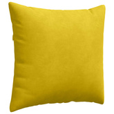 Poduszki na sofę 2 pcs Żółty 50 x 50 cm Tkanina sztruksowa