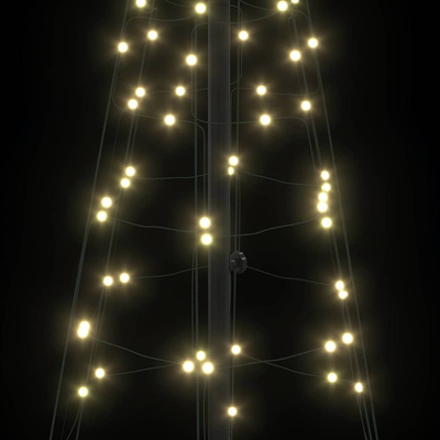Choinka świąteczna LED z podstawą Ciepła biel 250 cm Żelazo