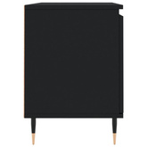 vidaXL Szafka pod TV, czarna, 104x35x50 cm, materiał drewnopochodny