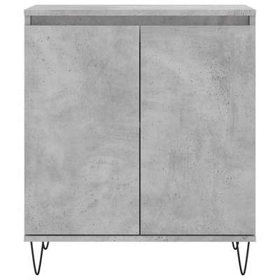 vidaXL Komoda, szarość betonu, 60x35x70 cm, materiał drewnopochodny