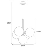 Lampa wisząca K-5368 z serii PIRO