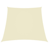 Żagiel ogrodowy, tkanina Oxford, trapezowy, 2/4x3 m, kremowy