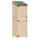 Shed ogrodowy naturalny 59,5 x 56 x 176,5 cm Drewno Świerkowe