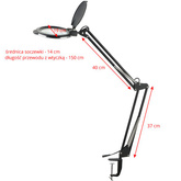 Lampa lupa led Glow Moonlight 8013/6' white do blatu 113964