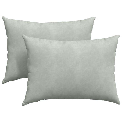 Poduszki na sofę 2 pcs Jasnoszary 70 x 50 cm Tkanina sztruksowa