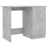 Biurko, szarość betonu, 100x50x76 cm, materiał drewnopochodny vidaXL