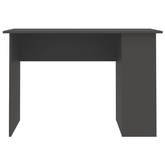 vidaXL Biurko, szare, 110x60x73 cm, materiał drewnopochodny