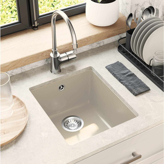 Zlew 80% Kwarc i 20% Żywica 370 x 460 mm Beżowy