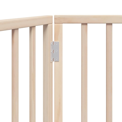 Bramka dla psa składana 3 panele 150 cm drewno topolowe