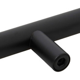 Uchwyty do szafek, 5 szt., czarne, 224 mm, stal nierdzewna
